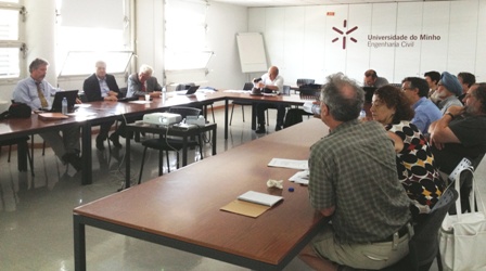 Reunião do ISCARSAH na Universidade do Minho, Guimarães.